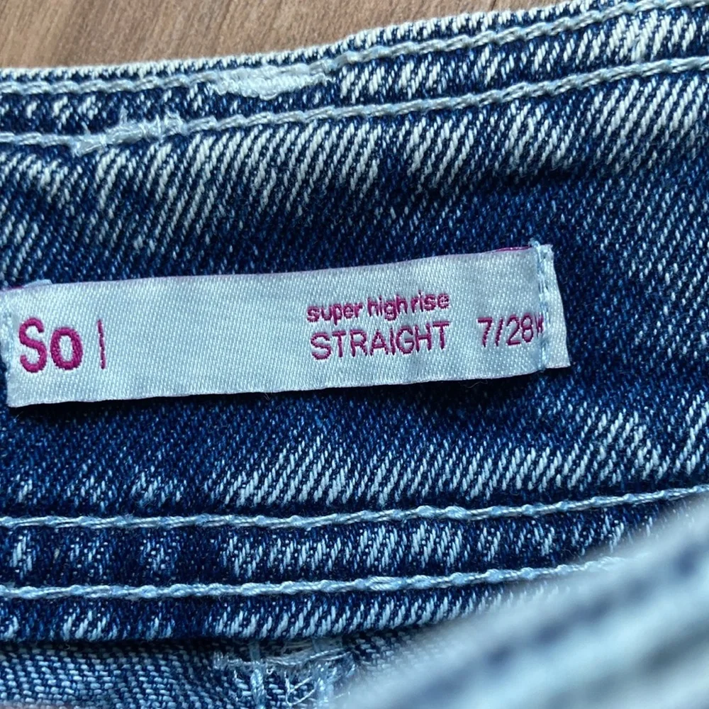 So super high rise straight retro jean size 7 28 - Picture 11 of 16